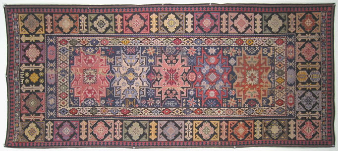 Antique English needlepoint rug